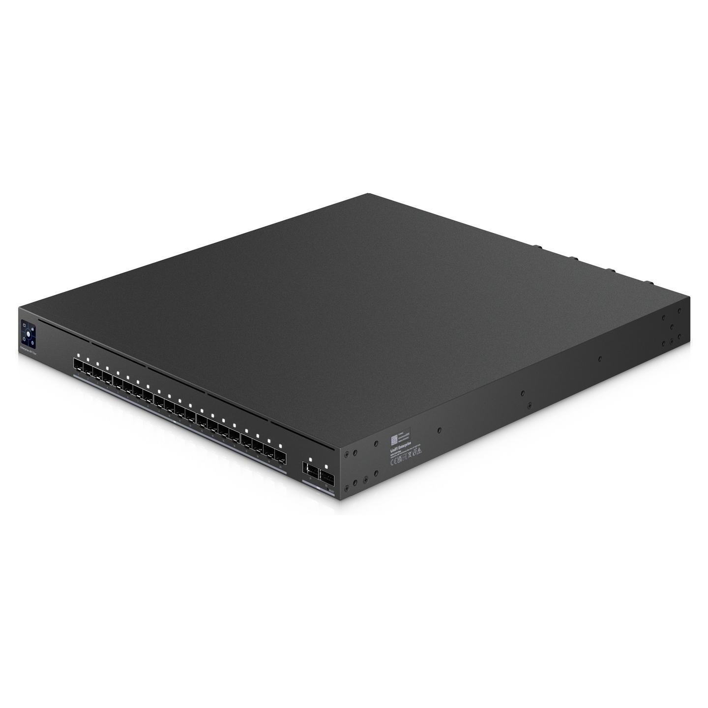 Switch Ubiquiti UniFi Enterprise Audio/Video EAV-Fiber, 20x 10G SFP+, 2x 100G QSFP28, 800Gbps, Layer 3 Managed, Rack 1U - Zezë - 6