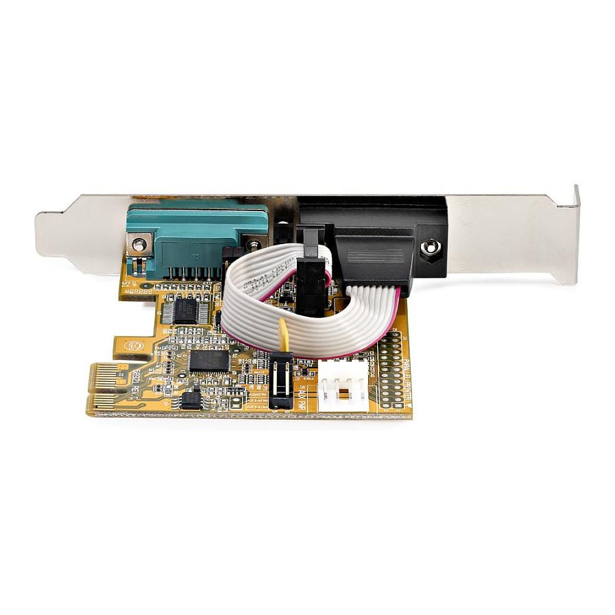 Kartë Zgjerimi StarTech.com 21050-PC-SERIAL-LP, PCIe 2.0 x1, 2x Serial RS-232 DB9, 921.6 Kbps - Verdhë - 4