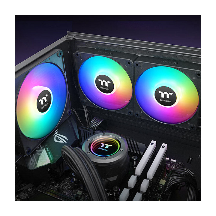 140mm Thermaltake CT140 EX ARGB Sync PC Cooling Fan 3 Pack - 6