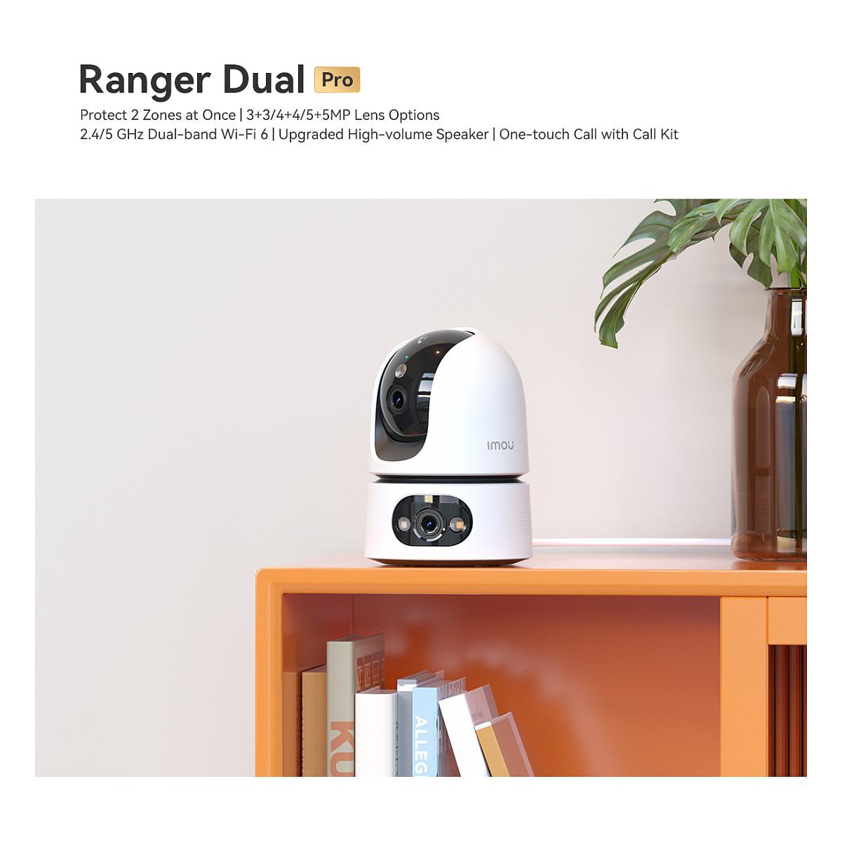 IMOU Ranger Dual Pro 6MP – Dual-Lens 3MP+3MP, PTZ 355°/90°, Wi-Fi 6, Smart Tracking, MicroSD 512GB - 18