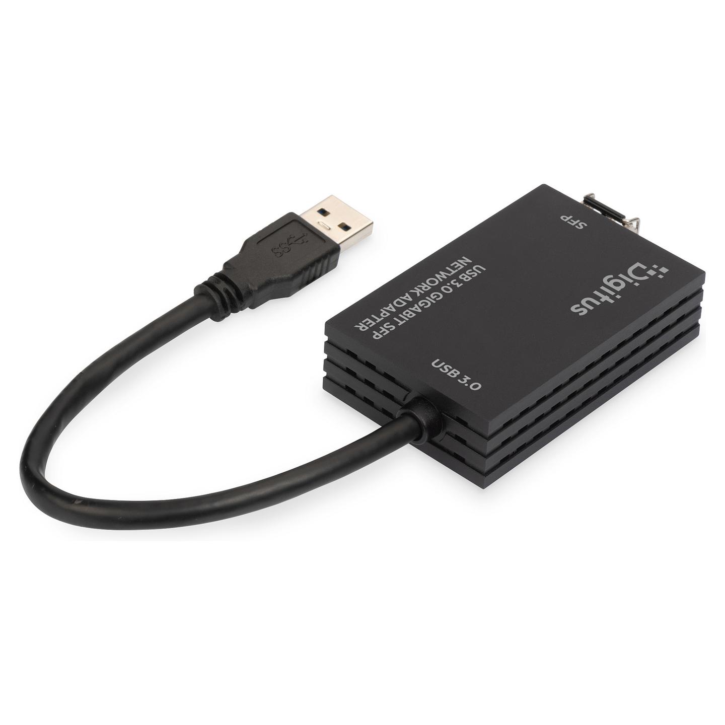 Adapter Rrjeti DIGITUS DN-3026-1, Gigabit SFP, USB 3.0, 1× SFP - Zezë - 3