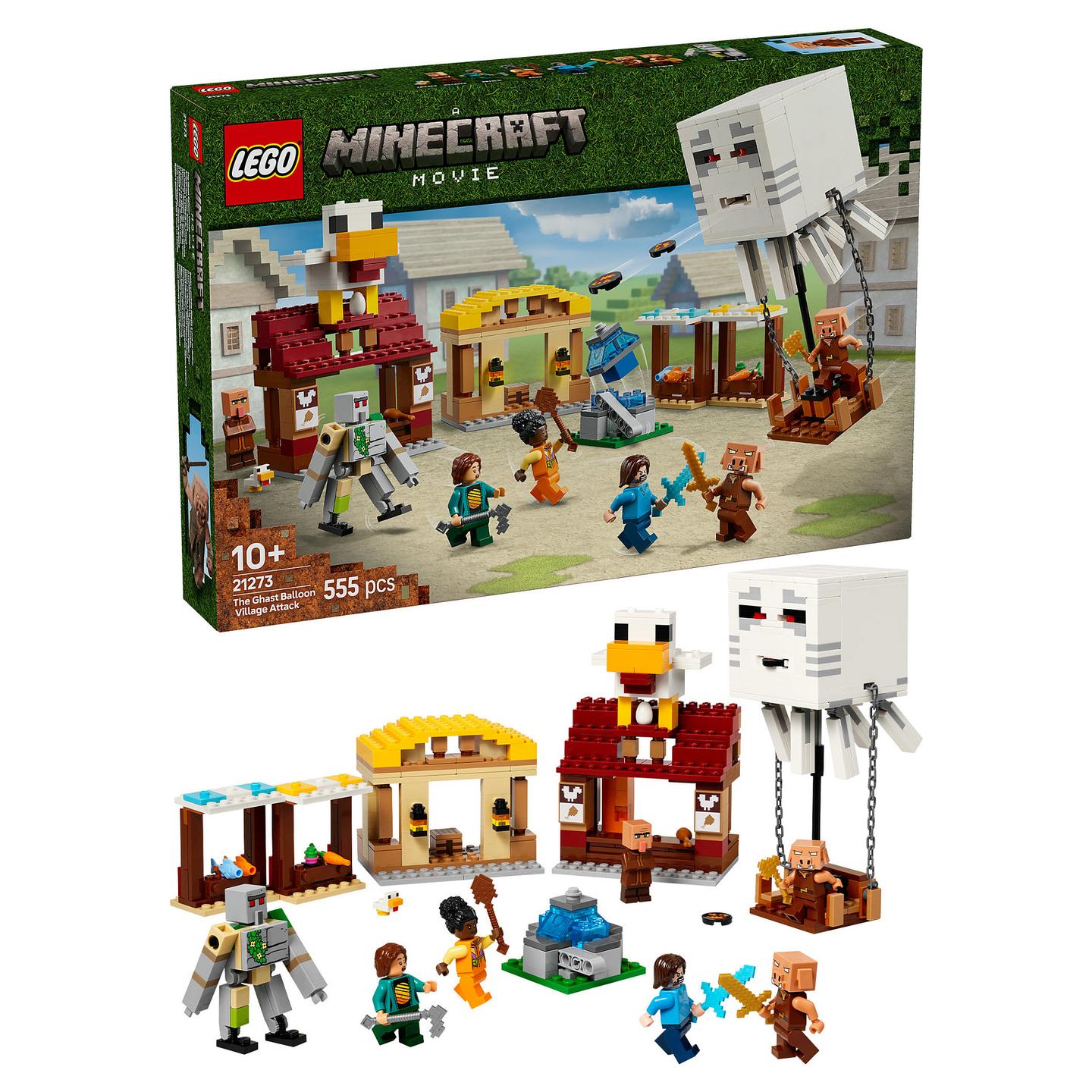 LEGO Minecraft The Ghast Balloon Village Attack - 14