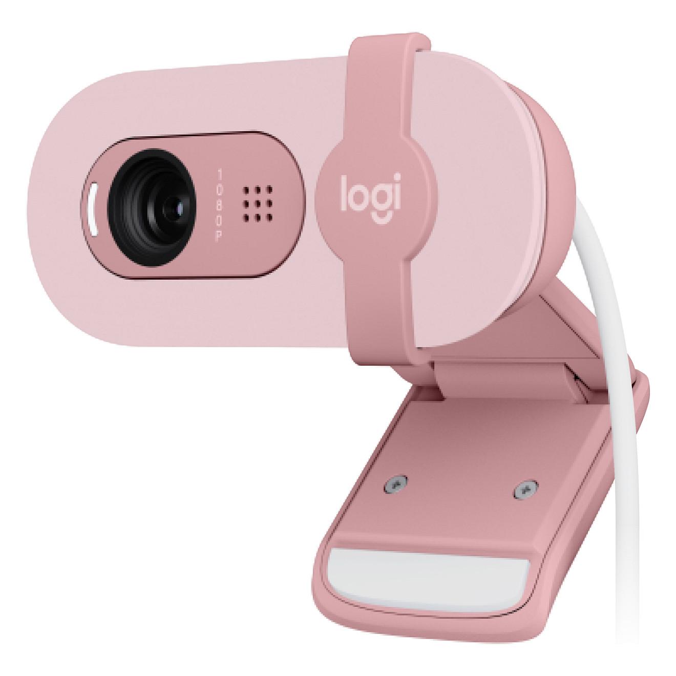 Webcam Logitech Brio 100, Full HD 1080p, 2MP, Mikrofon, USB-A - Rozë - 3