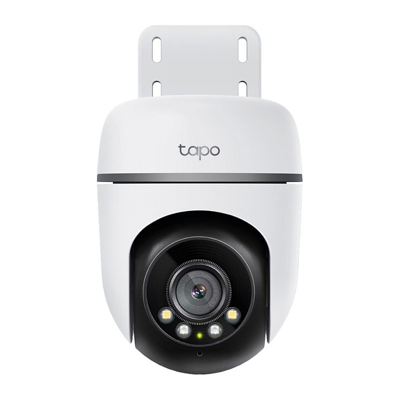 Kamerë Sigurie IP CCTV TP-Link Tapo TC41 V2, 2K 3MP, 3.99 mm, 73.5°, Wi-Fi, Pan & Tilt 360°, IR 30 m, Color Night Vision, Audio 2-Drejtimësh, IP65, 3 m - Zezë/Bardhë - 2