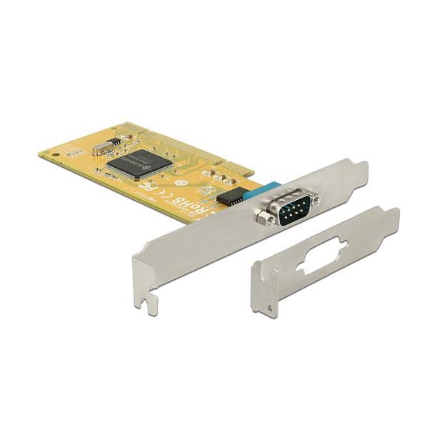 Kartë Zgjerimi Delock 89592, PCI 32-Bit, 1x Serial RS-232 DB9, deri në 115.2Kbps, SUN1989, UART 16C950, Low Profile + Full Height