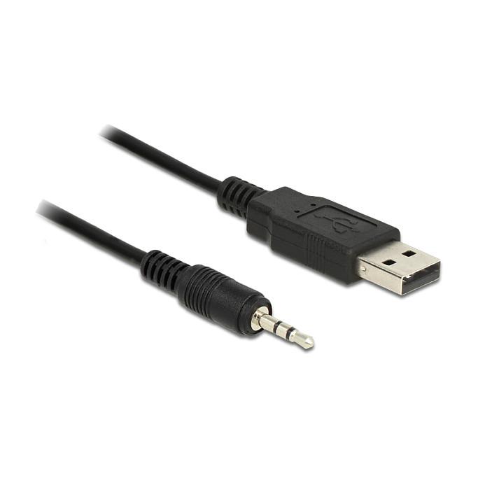 Kabllo USB DeLOCK 83788, USB-A në TTL 2,5 mm, USB 2.0, 1,8 m - Zezë - 2