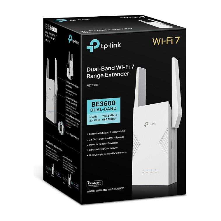 TP-Link RE235BE BE3600 Wi-Fi 7 Dual-Band Range Extender 3.6Gbps / 2.5GbE – Bardhë - 12