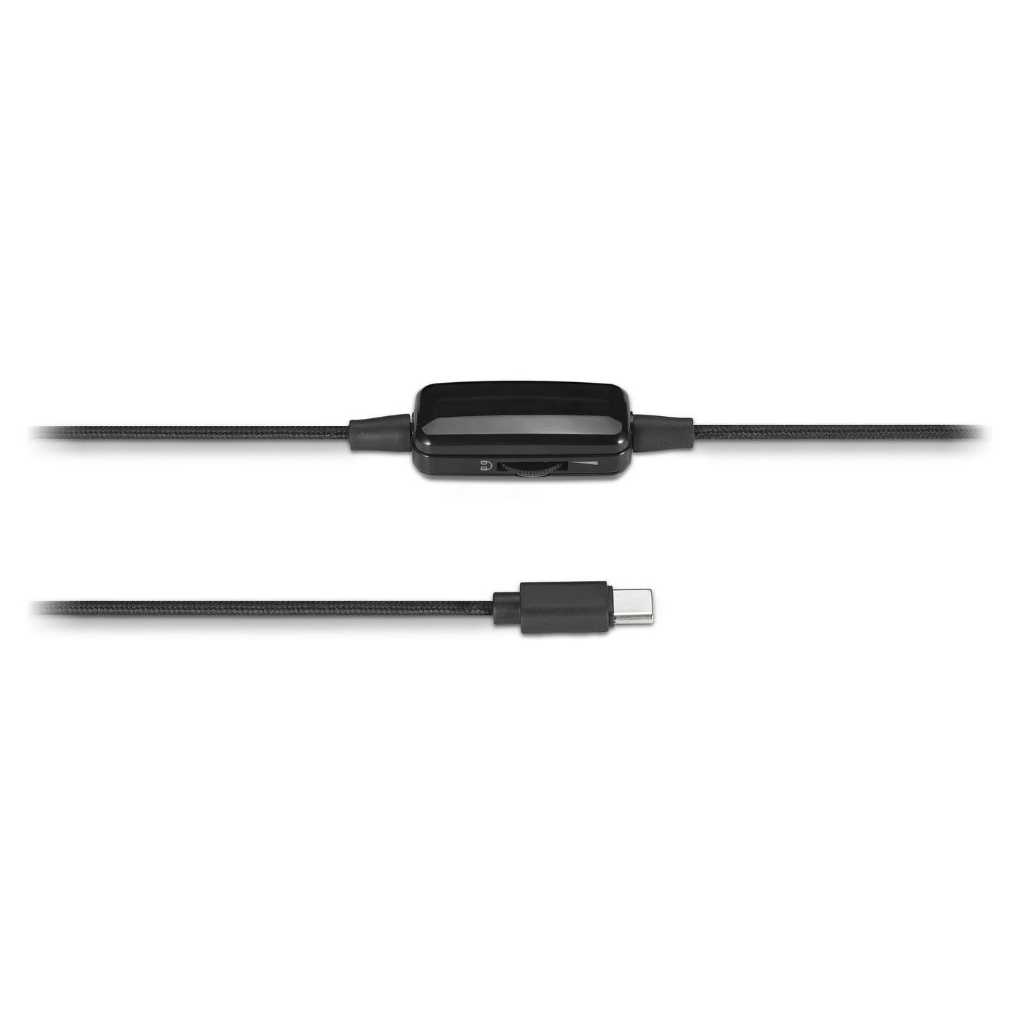 Kufje me kabllo Kensington Classic EQ / Stereo / 40mm / USB-C / Mikrofon / 2m - Zezë - 2
