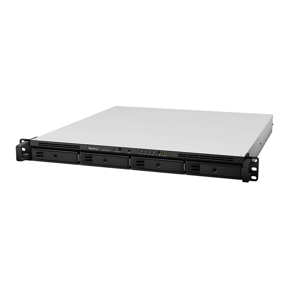NAS Synology RackStation RS1619XS+ NAS & Server ruajtës me lidhje të integruar Ethernet për montim në raft (1U), i zi - 2