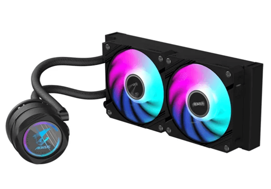 Ftohës për Procesor Gigabyte AORUS WATERFORCE II 240 / 240mm / 2x120mm ARGB - Zezë