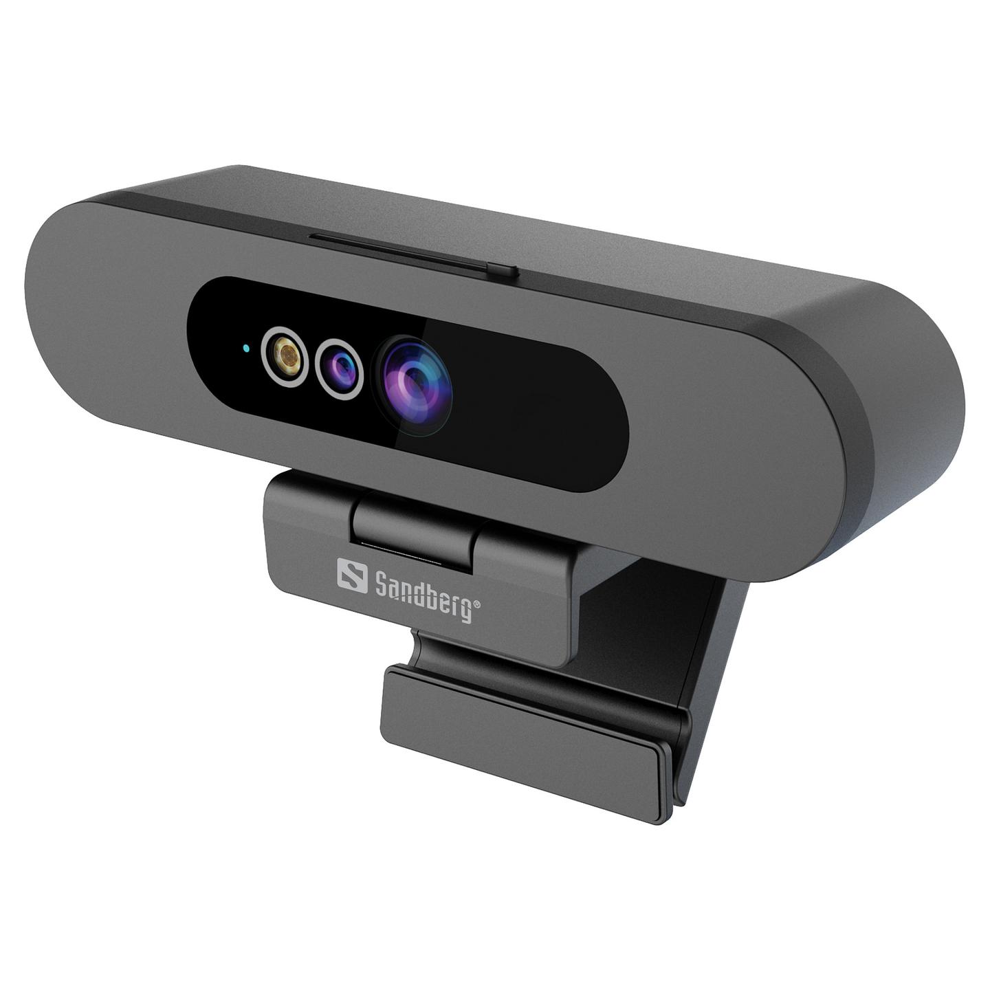 Webcam Sandberg Face Scan / 134-40 / Full HD 1080p / 2MP / Stereo Mikrofon / Windows Hello – Zezë