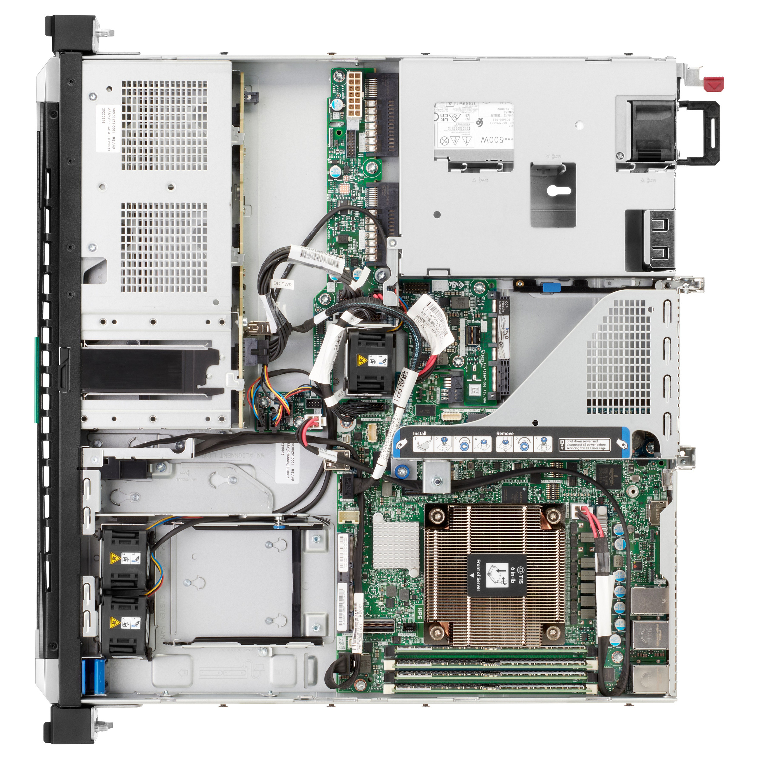 Server HPE DL20 Gen11 1U XEON E-2434 1x32GB 4SFF 2x480GB 1x800W - 4