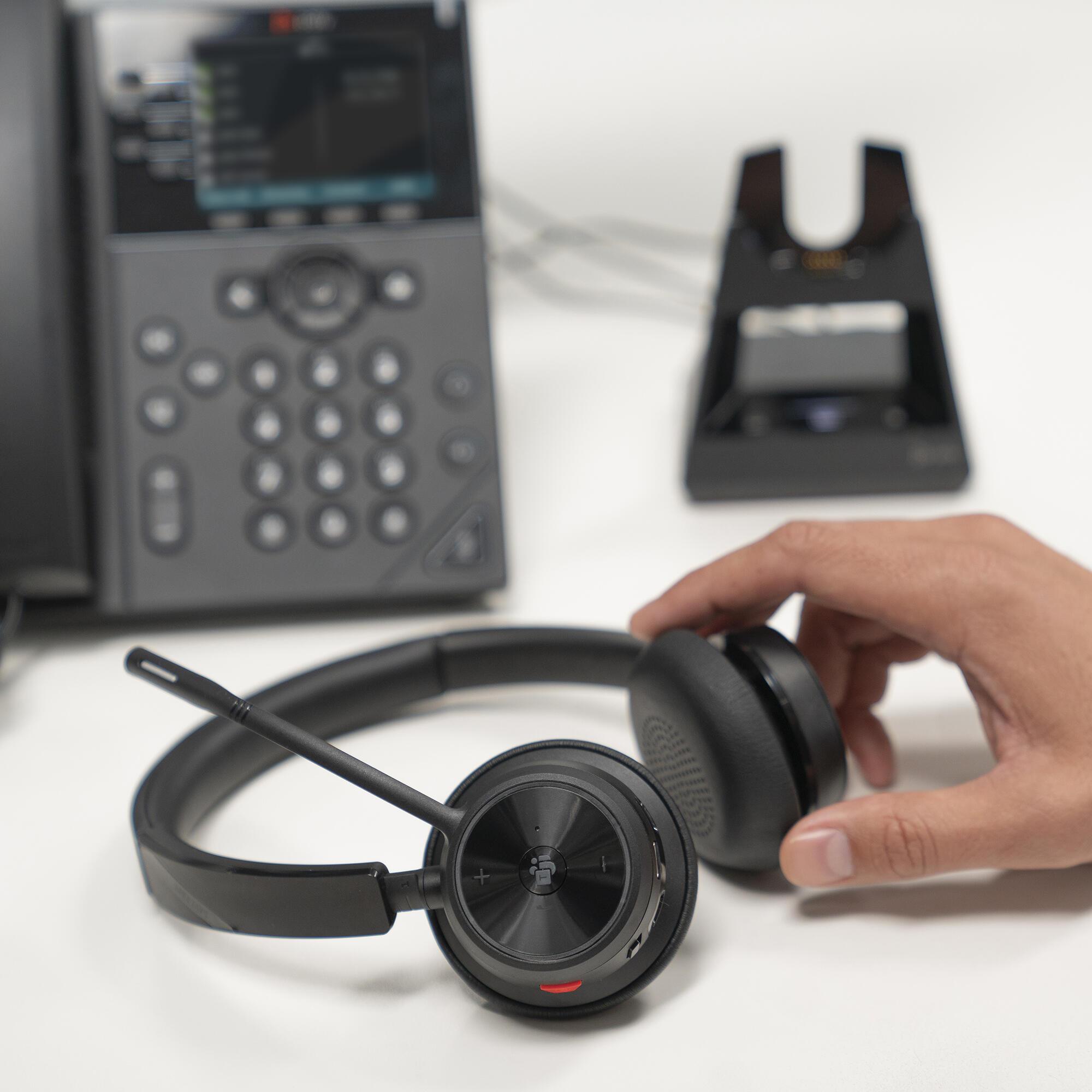 Kufje pa kabllo Poly Voyager 4320-M / 7Y211AA / Bluetooth 5.2 / BT700 USB-A Dongle / Microsoft Teams Certified / Zoom - Zezë - 4