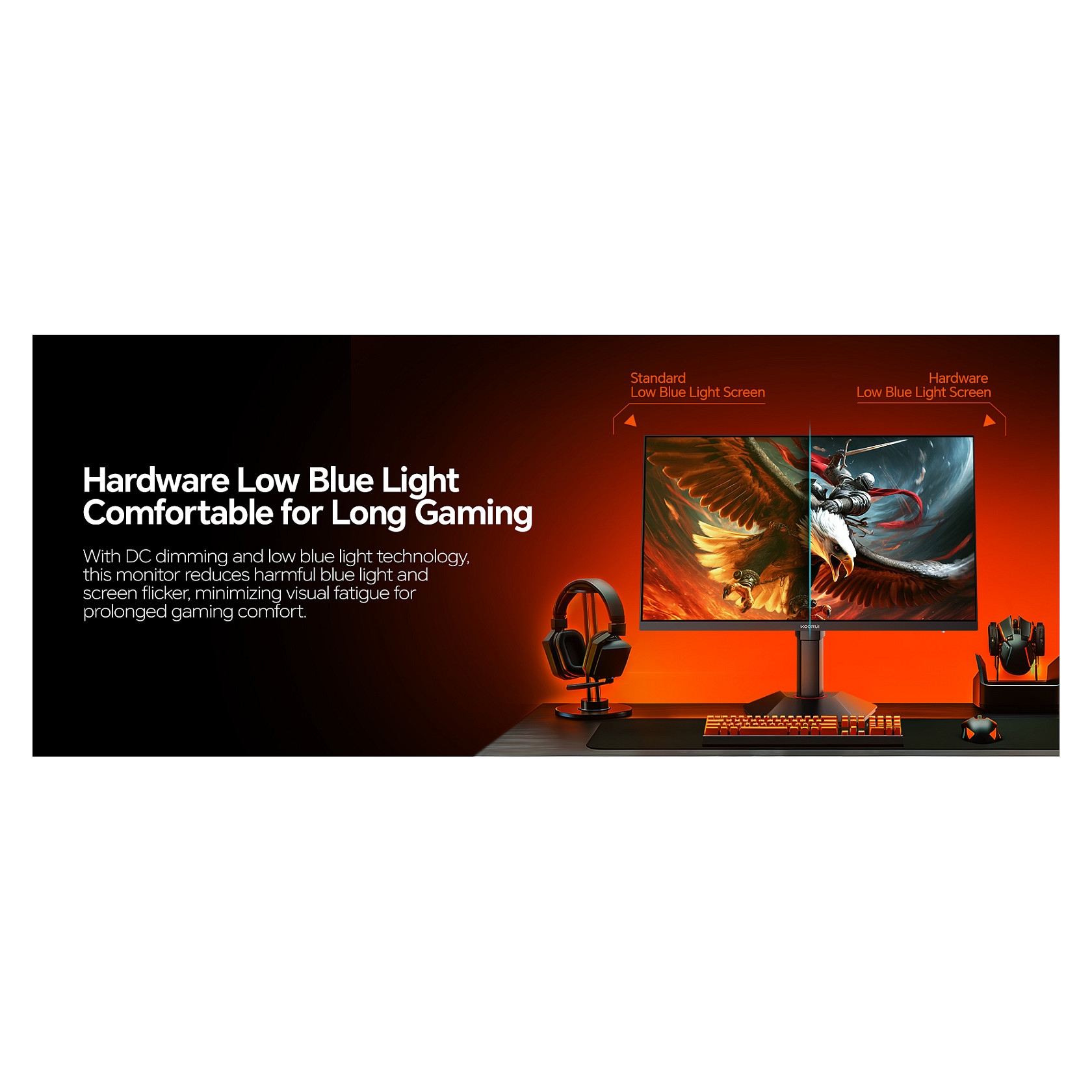 Monitor Gaming KOORUI G2722P / 27"/ Quad HD IPS / 200Hz / 1ms / HDMI+USB+DP - Zezë - 15