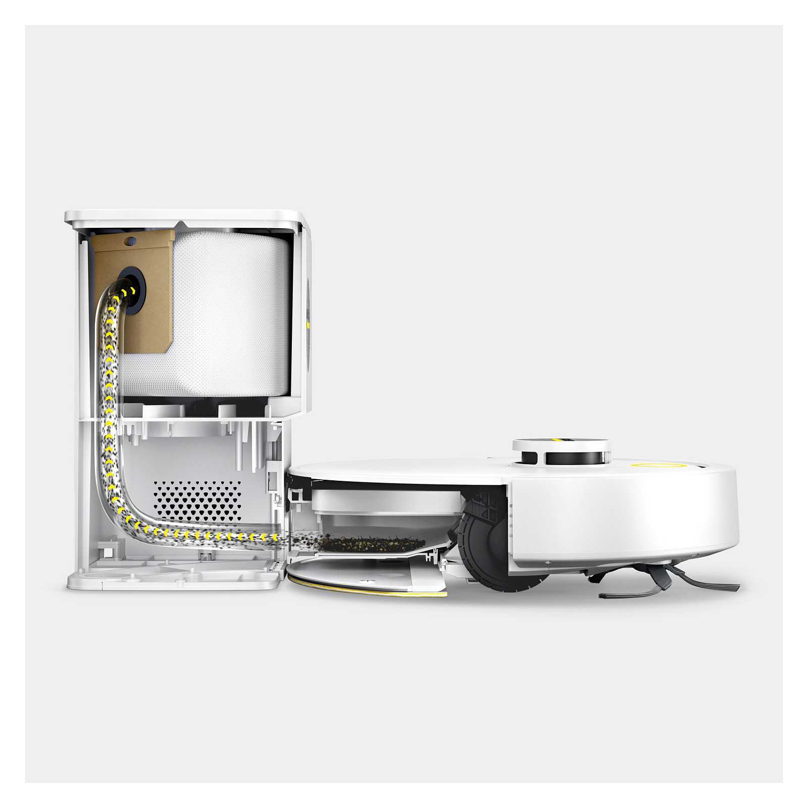 Fshesë Robotike Kärcher RCV 3 Comfort / 17.000Pa / 3200mAh / 0.3L / Wi-Fi / App Control / Mop – Bardhë - 3
