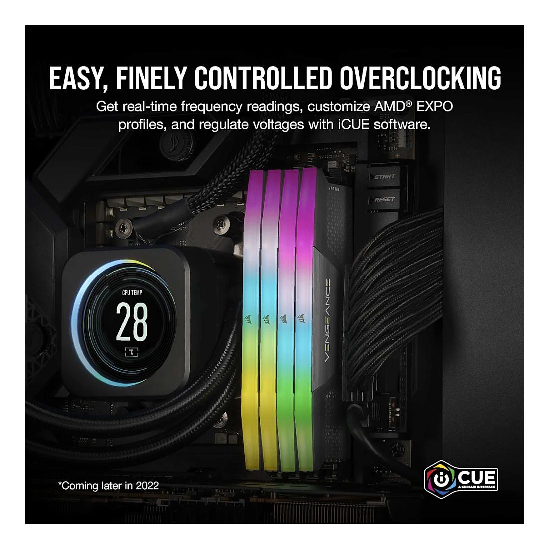 Ram Memorie DDR5 Corsair Vengeance RGB KIT 64GB(2x32GB) 5600MHz CL40 - 5