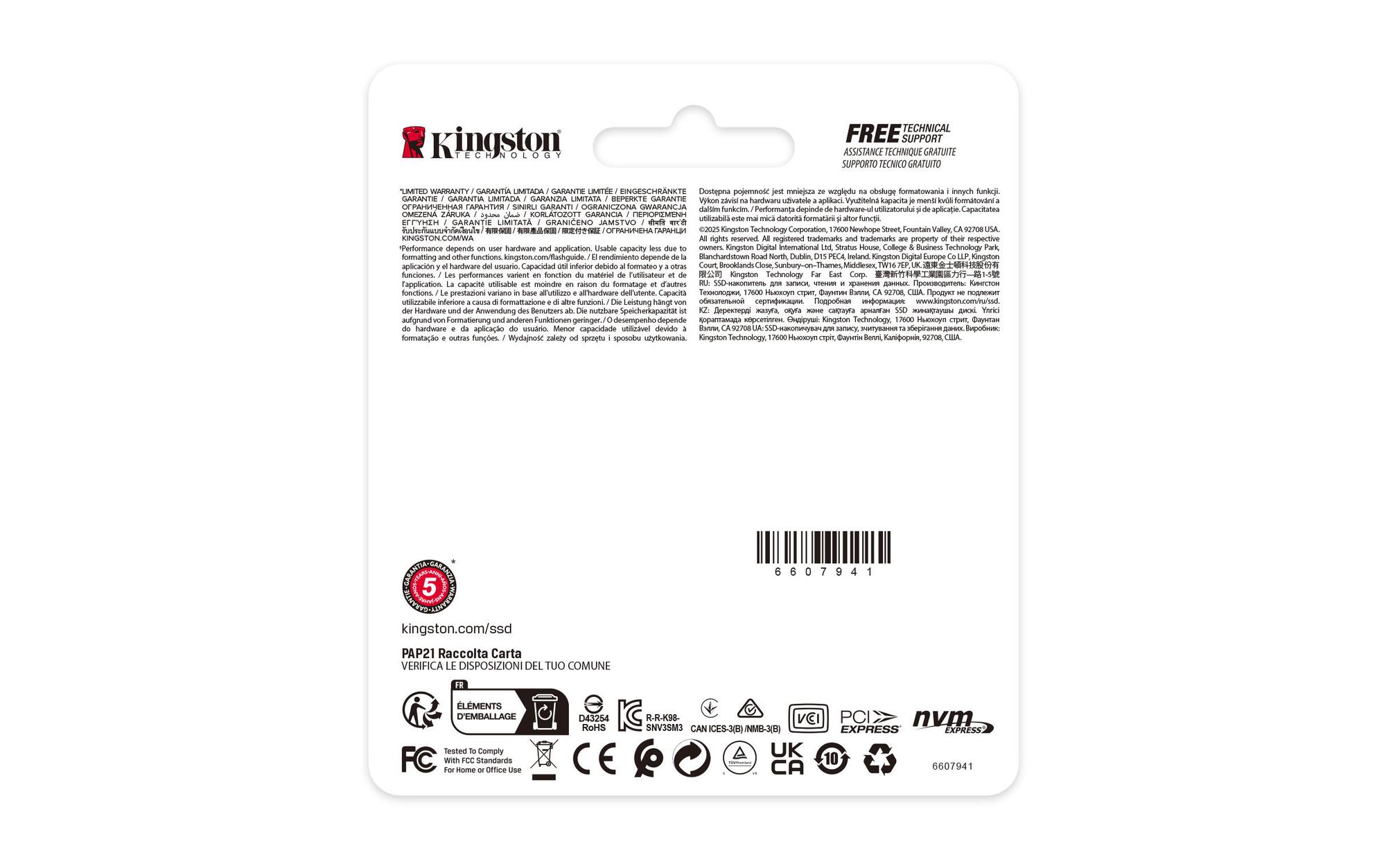 SSD e Brendshme Kingston NV3 / 2TB / M.2 2230 PCIe 4.0 - 3