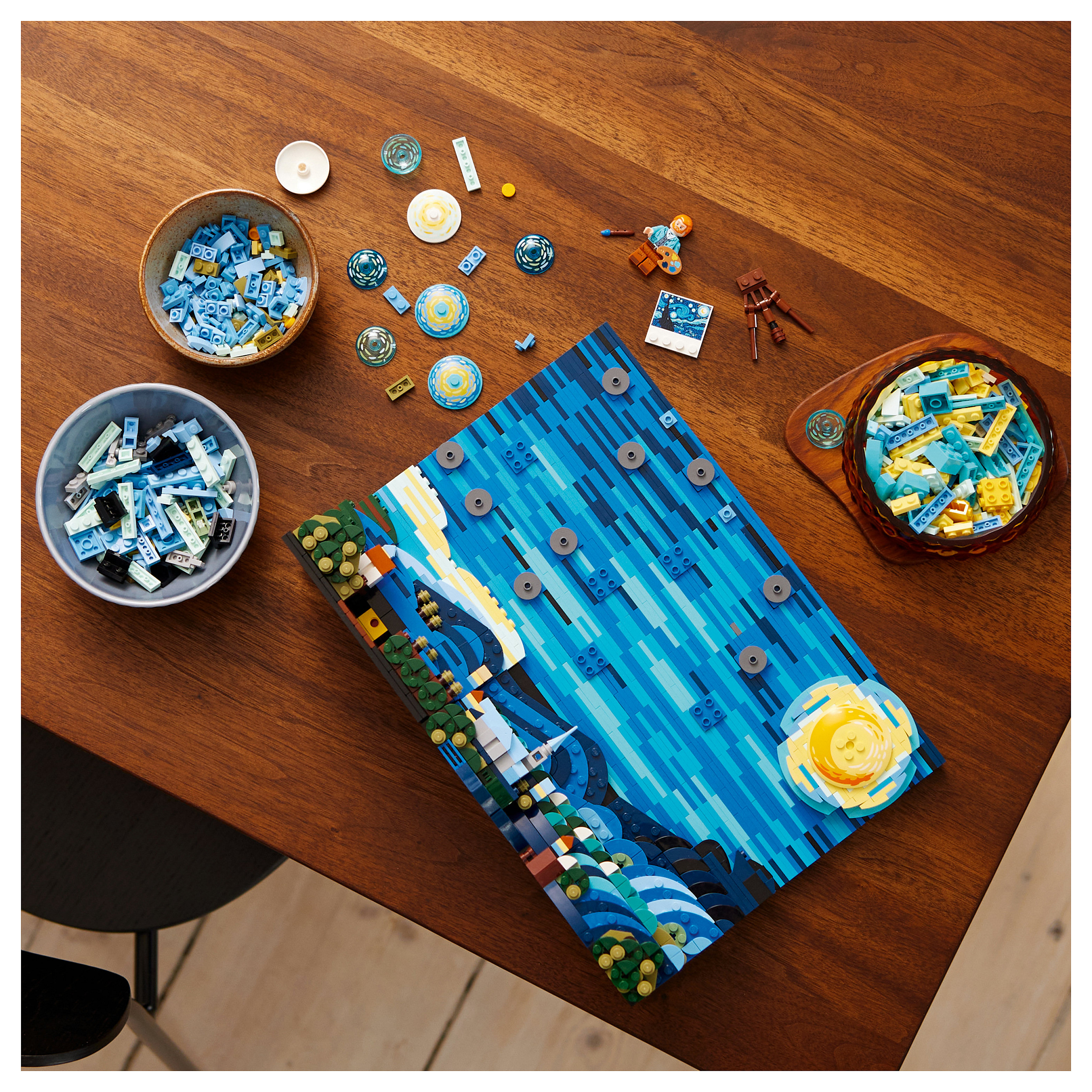 LEGO Ideas Vincent van Gogh – The Starry Night - 9