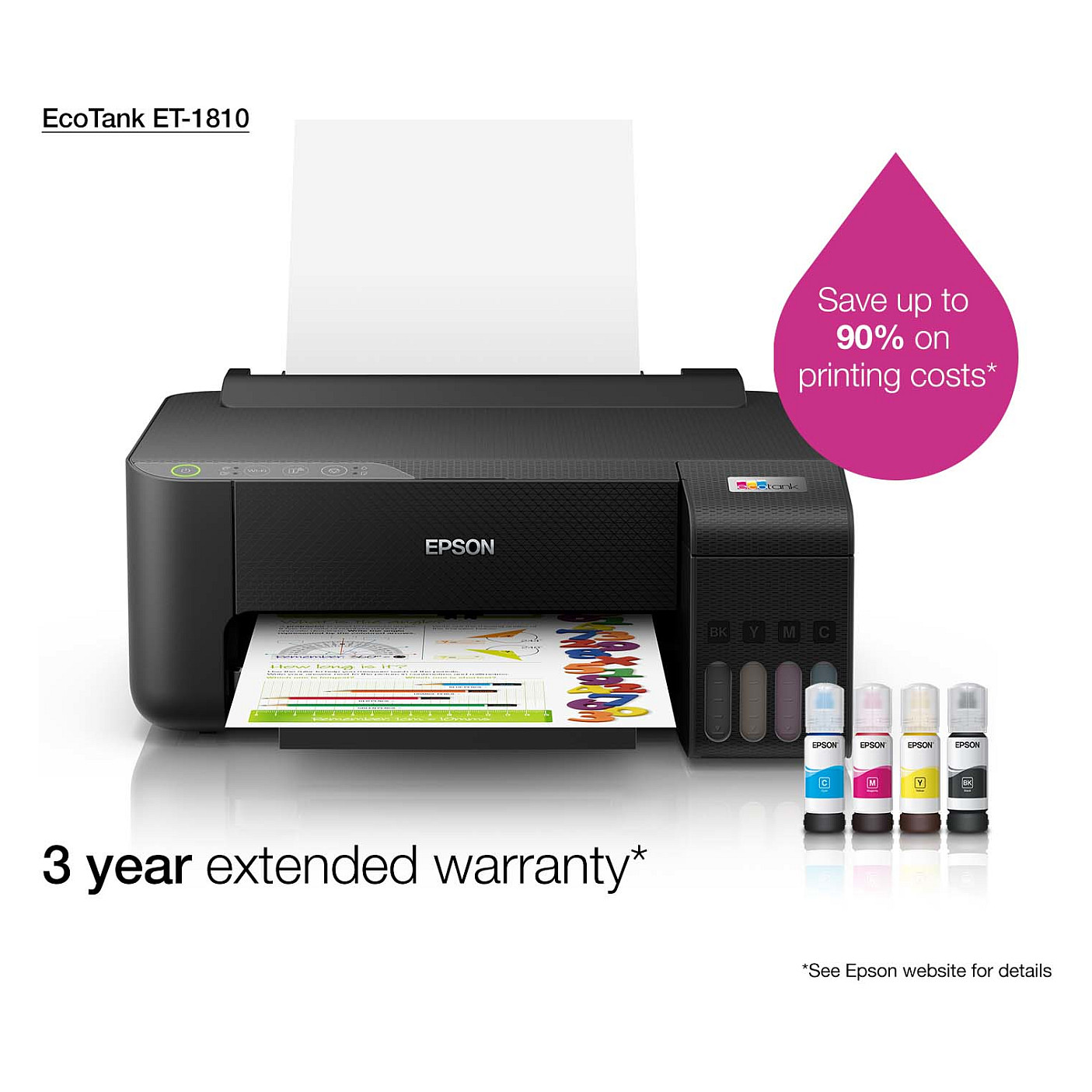 Printer Inkjet EPSON EcoTank ET-1810 / A4 Color Inkjet Printer - Zezë - 20