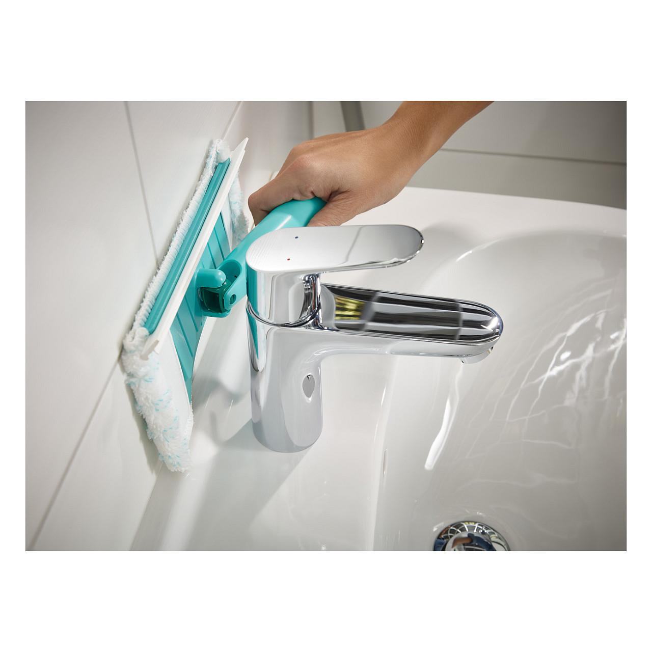 Pastrues Dysheme LEIFHEIT Flexi Pad / Për Pllaka, Vaska & Kabina Dushi / Mikrofibër Micro Duo / 20 cm / Nyje 360° - Gjelbër - 7