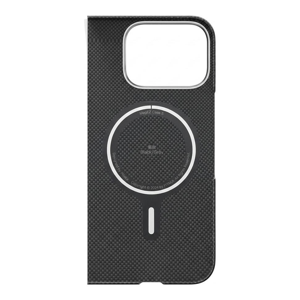 Case për Telefon PITAKA MagEZ Case 5, Google Pixel 9 Pro Fold, Fibër Aramide, MagEZ - Zezë/Gri - 1