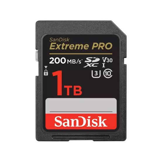 Kartë Memorie SD SanDisk Extreme PRO / 1TB / SDXC / UHS-I / U3 / V30 / 200MB/s – Zezë