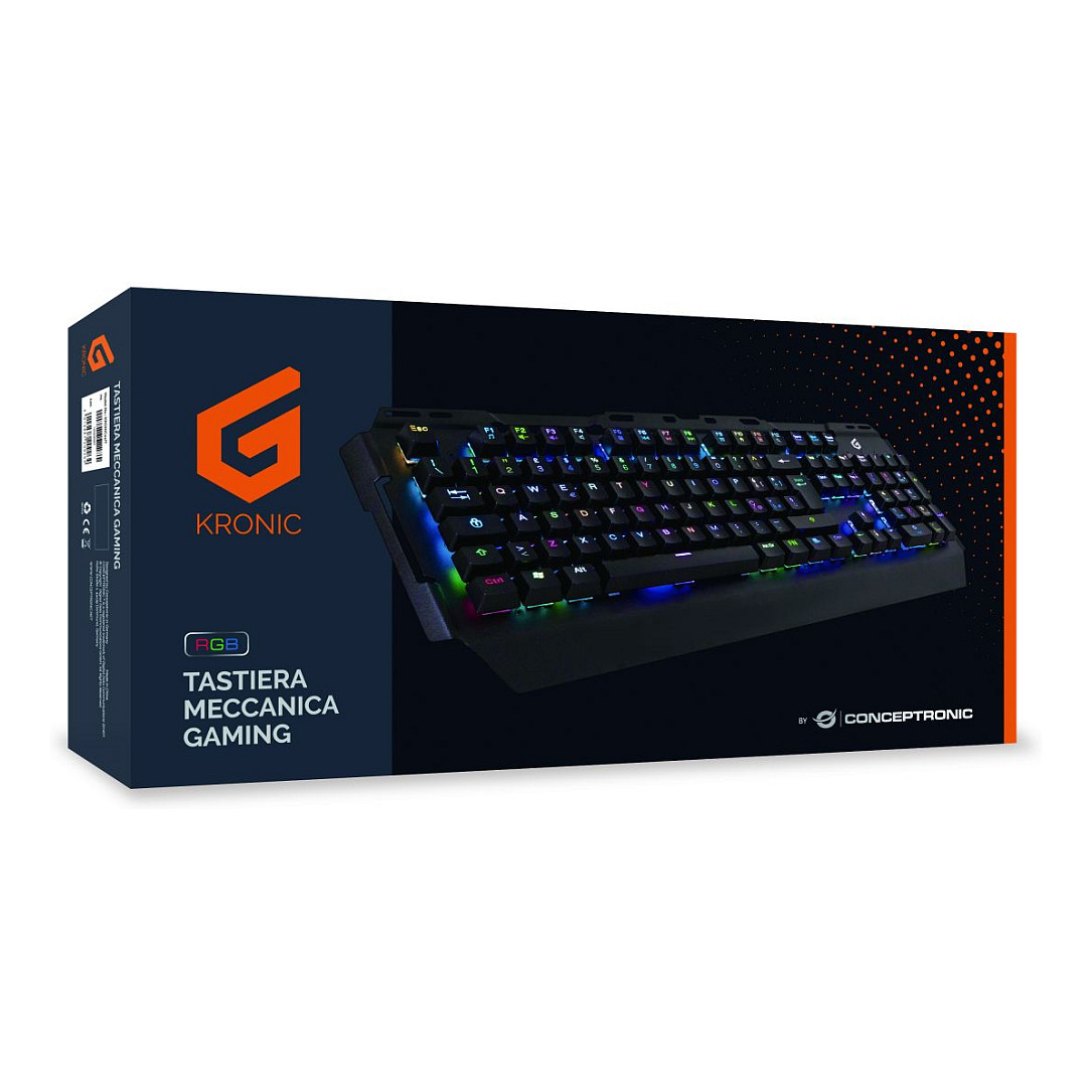 Tastierë Gaming Conceptronic Blue Switches RGB Wired / QWERTY / Italian Language - Zezë - 3
