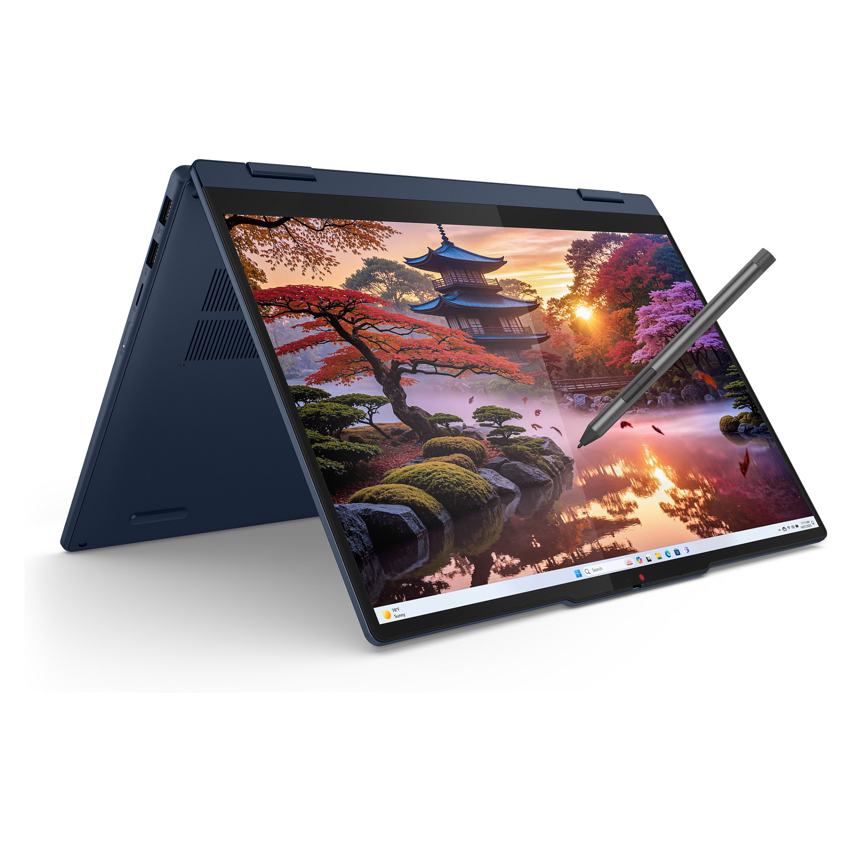 Laptop Lenovo IdeaPad 5 2-in-1 / RYZ AI 7 350 / 16GB LPDDR5x / 1TB / 14" WUXGA OLED Touch 60Hz / AMD Radeon 860M / DE  - Blu e Errët - 10
