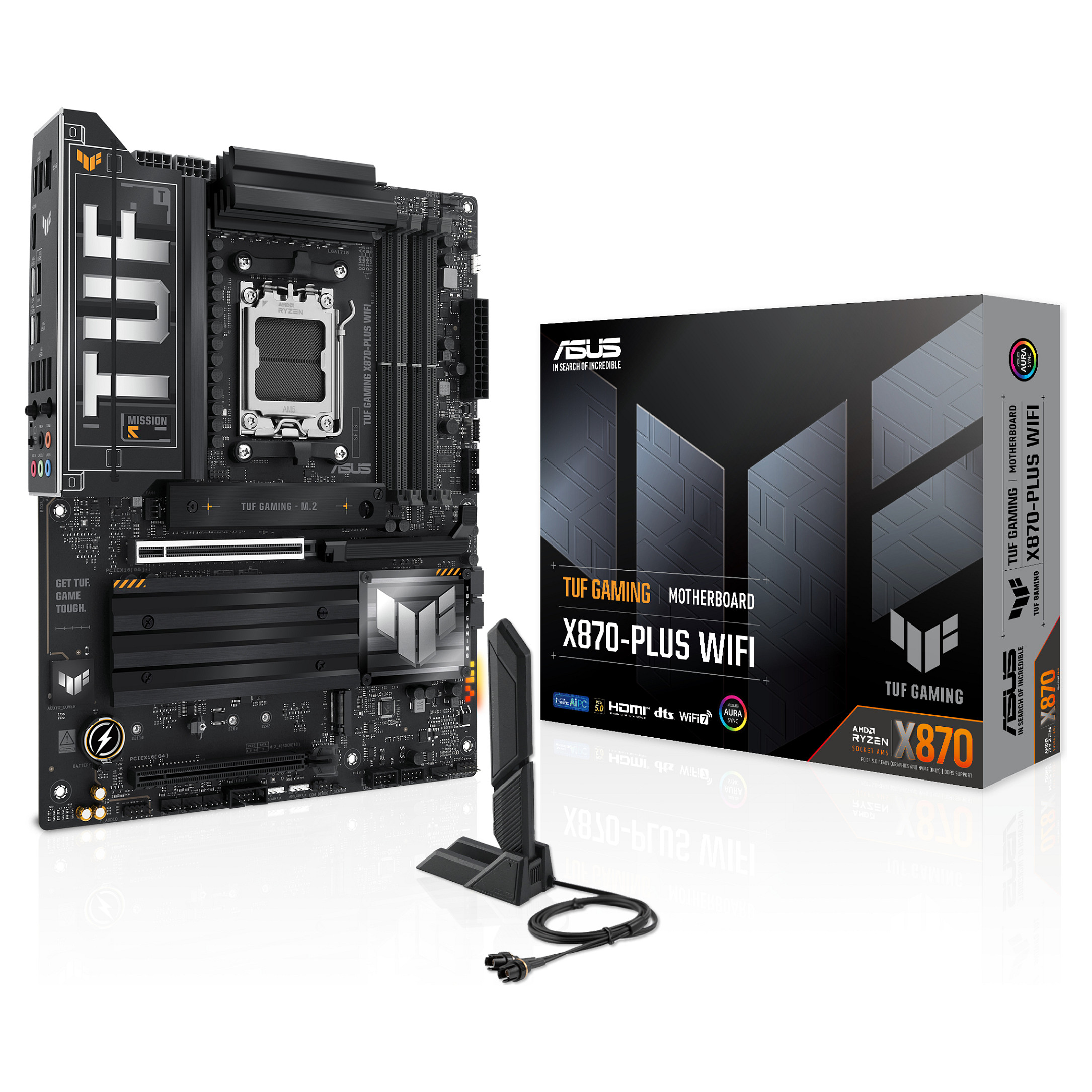 Pllakë Amë AMD AM5 ASUS TUF GAMING X870-PLUS WIFI / DDR5 / HDMI - 1