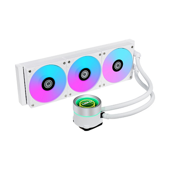 Ftohës për Procesor Lian Li GALAHAD II Trinity 360 ARGB / AIO / 360mm / 3×120mm ARGB Fan / 3200 RPM / L-Connect 3 / LGA115x/1200/1700 / AM4/AM5 – Bardhë