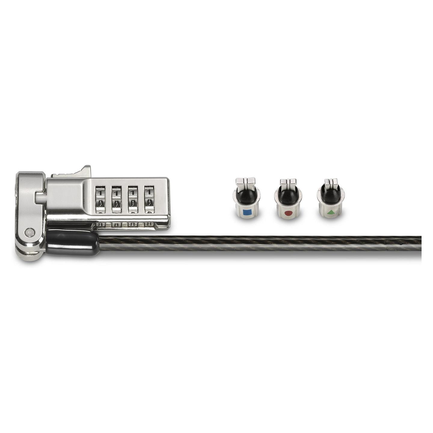 Bravë Sigurie Kensington K62316WW / 3-në-1 / 1.8m / Kombinim me 4 Shifra / për Laptop - Zezë - 5