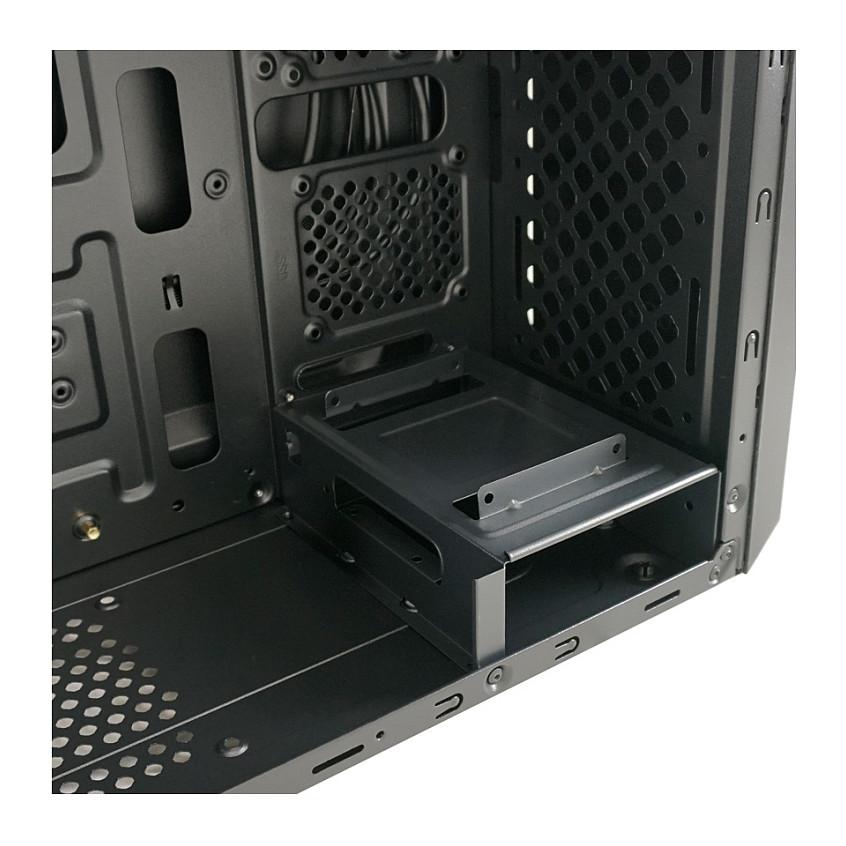 Kasë LC-Power 7040B / Midi-Tower / ATX / 2x USB 3.2 Gen1 + 2x USB 2.0 / 4x120mm – Zezë - 14