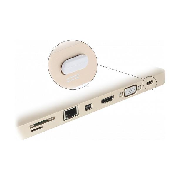 Mbrojtëse kundër pluhurit DeLOCK 64095, USB Type-C Femër, 10 copë – Bardhë - 2