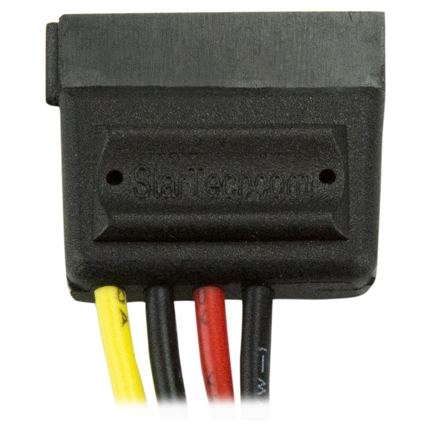 Kabllo për Furnizim me Energji StarTech.com SATAPOWADAP / Molex 4-pin - SATA 15-pin / 0.152m - Shumëngjyrësh - 4