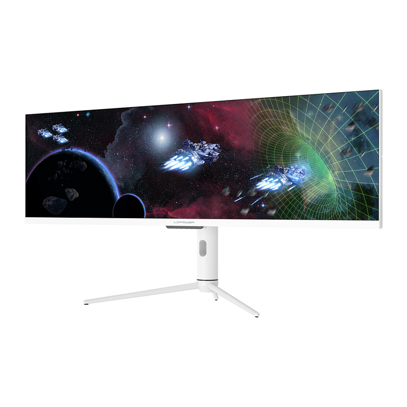 Monitor LC-Power LC-M44-DFHD-120 / 43.8" / Ultrawide Double Full HD IPS-ADS Curved/ 120Hz / 1ms / USB-C+HDMI+DP+USB - Bardhë - 3