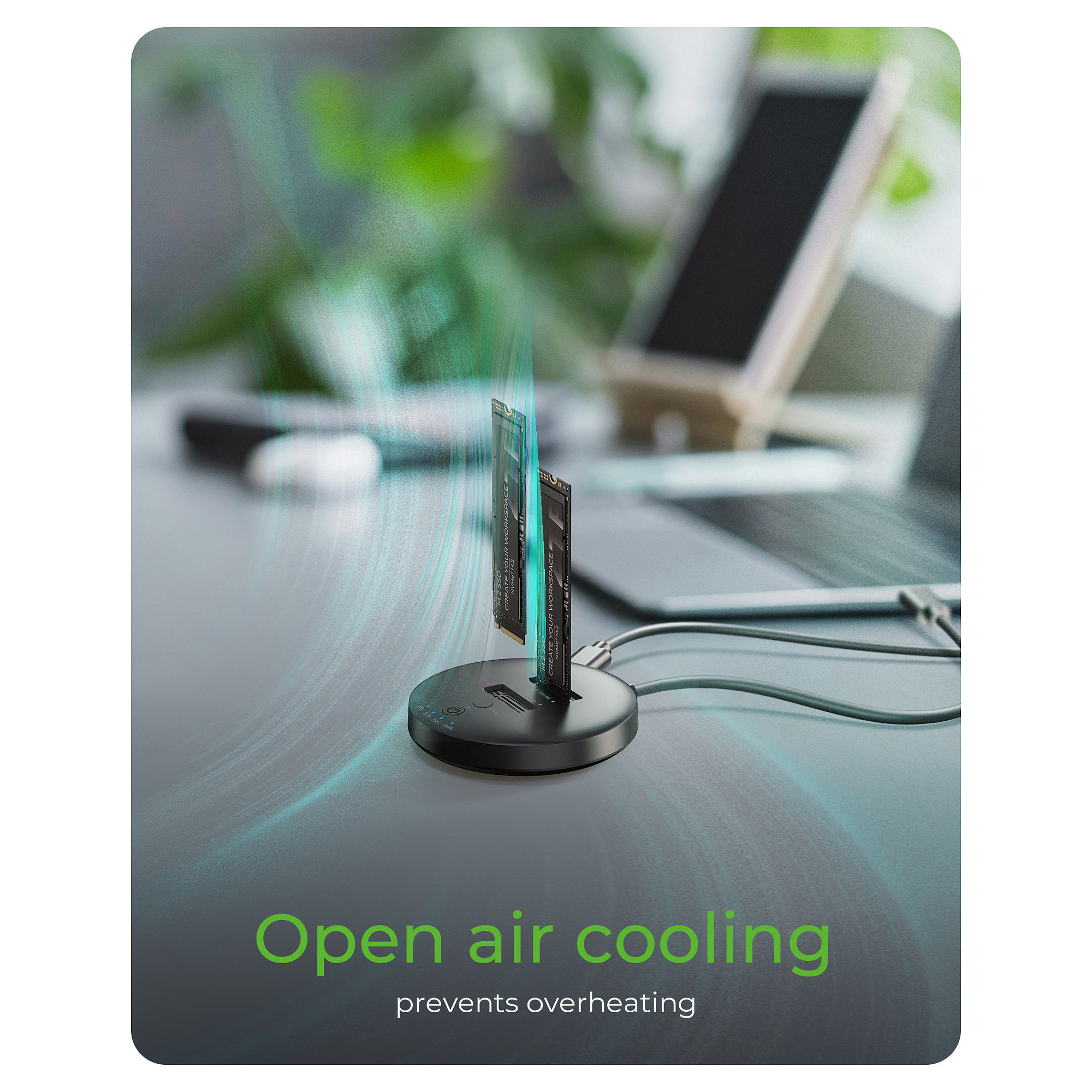 Docking Station Clone ICY BOX IB-1612MCL-C31 / 2x M.2 NVMe / USB-C 10Gbps / Offline Clone – Zezë - 6