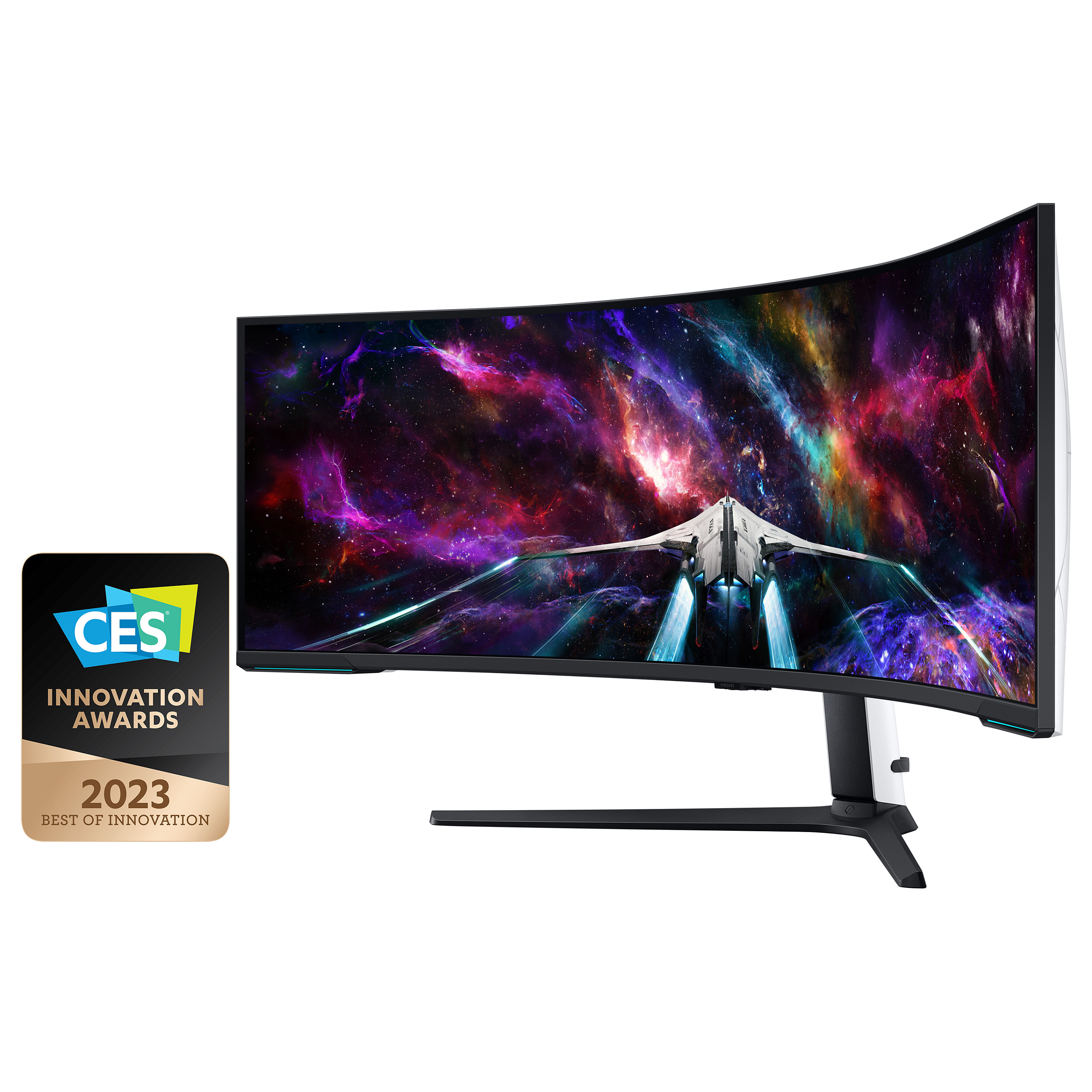 144cm/57" (7680x2160) Samsung Odyssey Neo G9 S57CG952NU 32:9 Dual UHD HDR1000 Curved 1ms 240Hz HDMI DP USB Black/White - 8