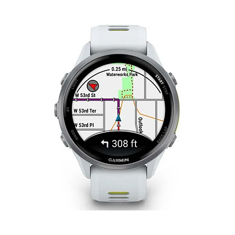 Orë e mençur Garmin Forerunner 970 Android Titanium / 47mm - Bardhë/Verdhë - 2