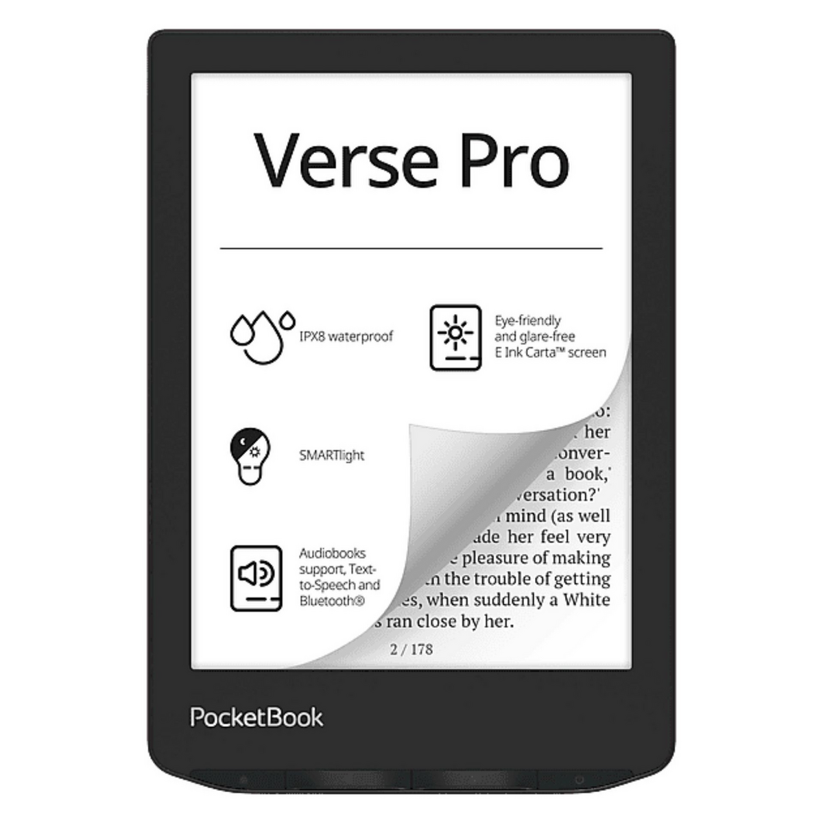 E-book PocketBook Verse Pro / PB634-3-WW-B / 6" / 16GB - E zezë
