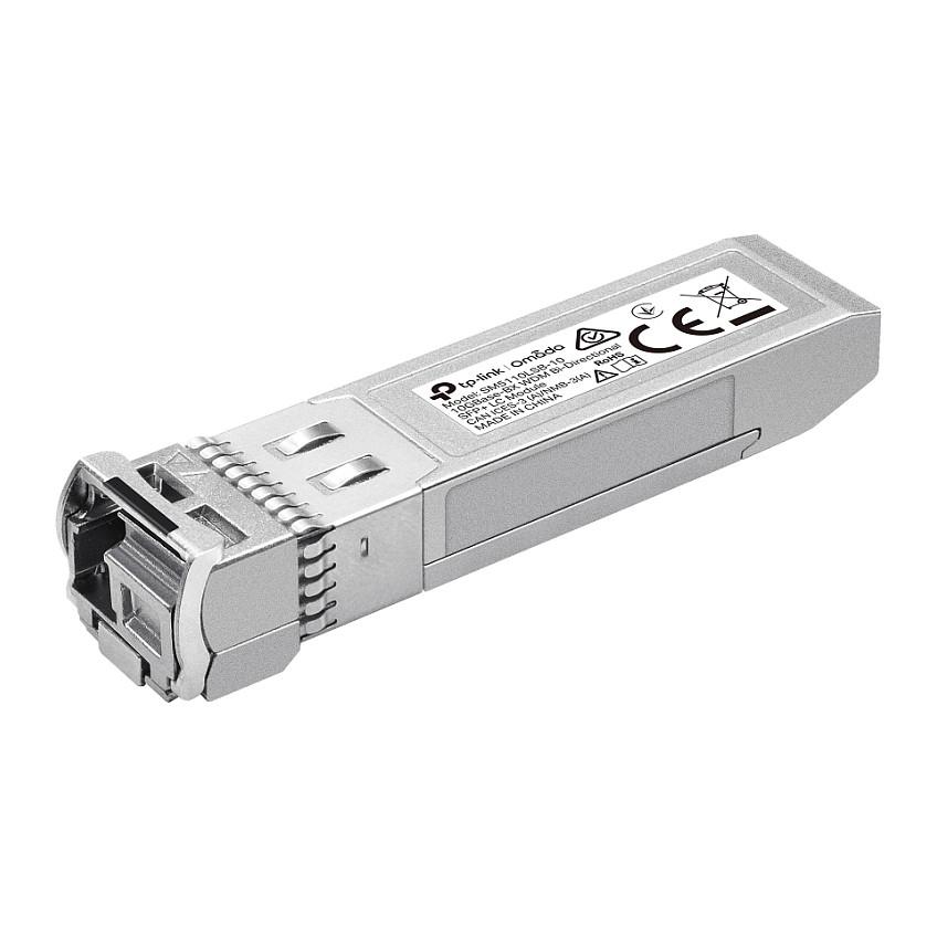Transceiver TP-Link Omada SM5110LSB-10, 10 Gbps, SFP+, Single-Mode, LC, 1270/1330 nm, 10 km - Hiri