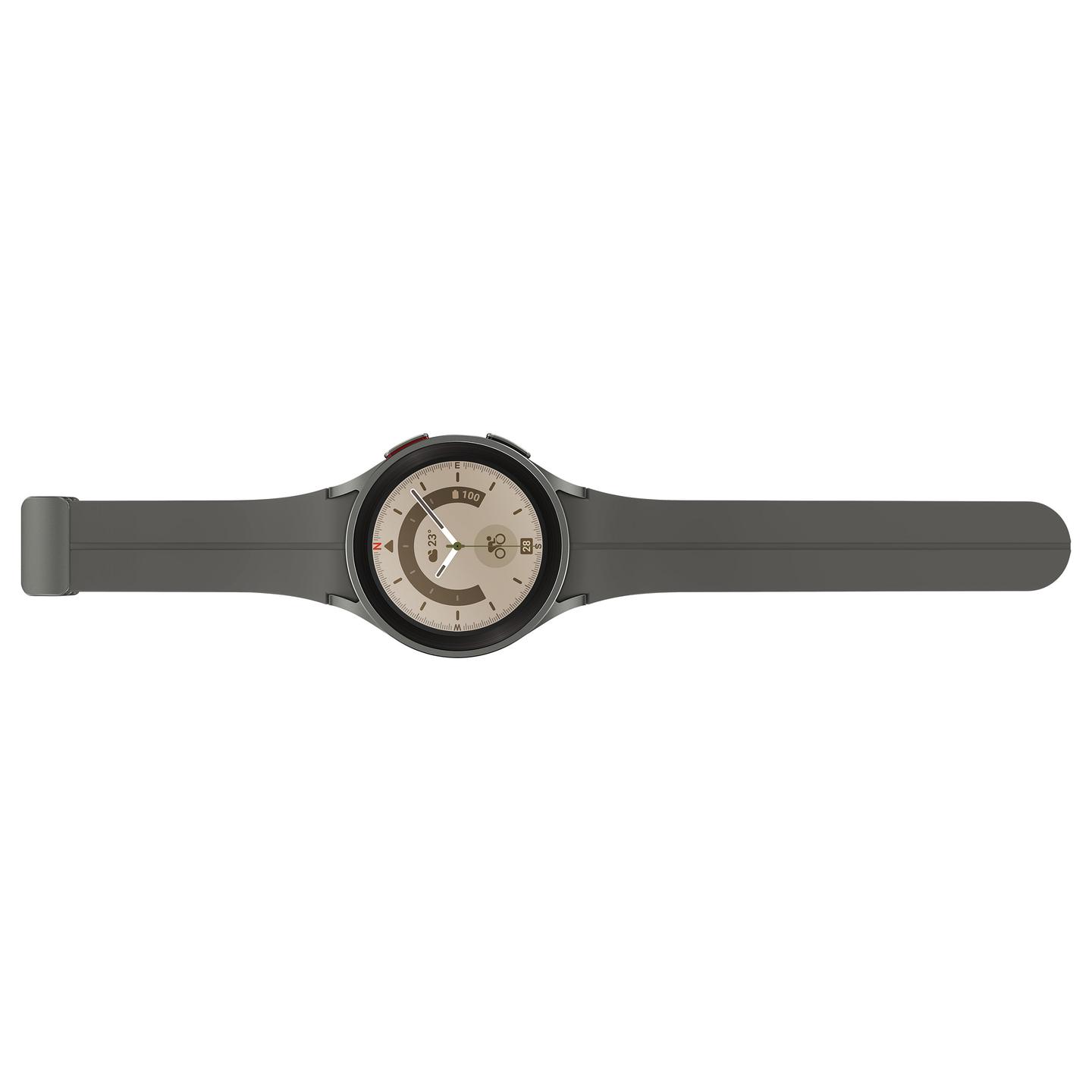 Orë e Mençur Samsung Galaxy Watch5 Pro, 45 mm, Super AMOLED, LTE, GPS, 16 GB - Gri e errët - 6