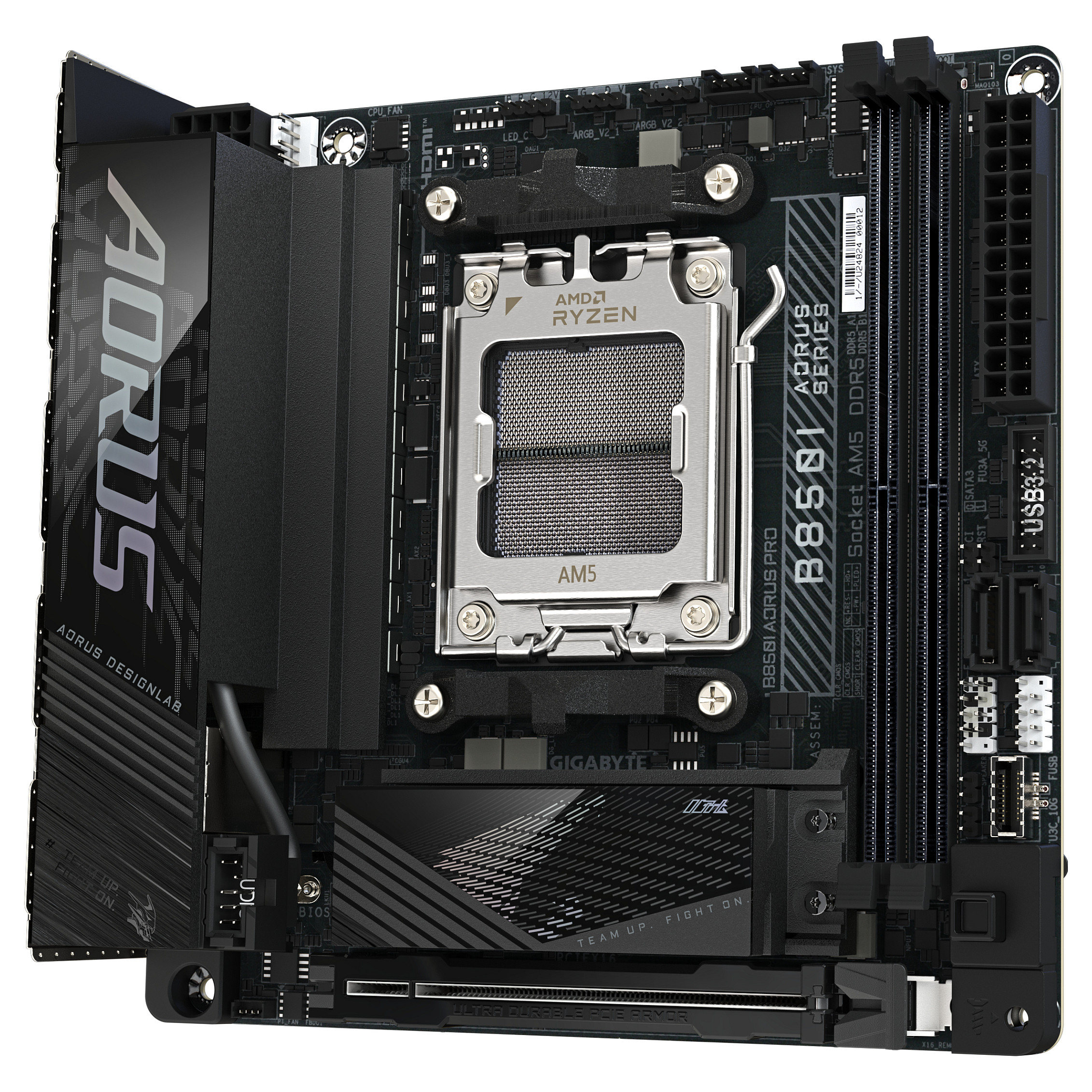 Pllakë Amë AMD AM5 B850I AORUS Pro / mITX / DDR5 / HDMI - 3