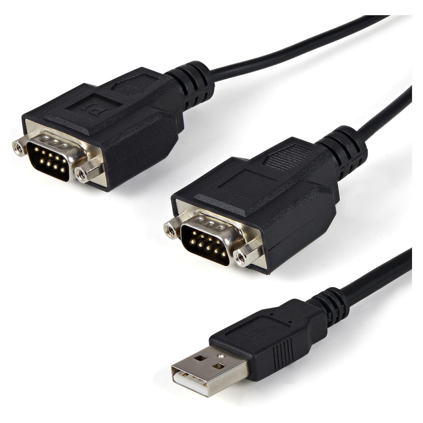 Adapter Serial StarTech.com ICUSB2322F, USB-A në 2x RS-232 DB9, USB 2.0, 921.6 Kbps – Zezë