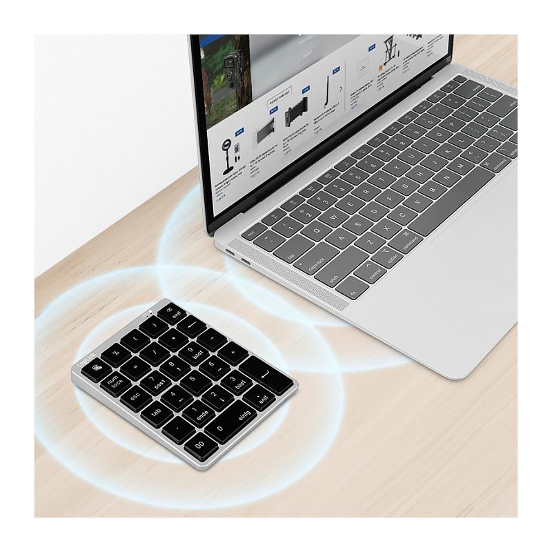 Tastierë Pa kabllo LogiLink ID0212 / 28 Taste / Scissor Switch / Bluetooth / USB-C - Hiri - 5
