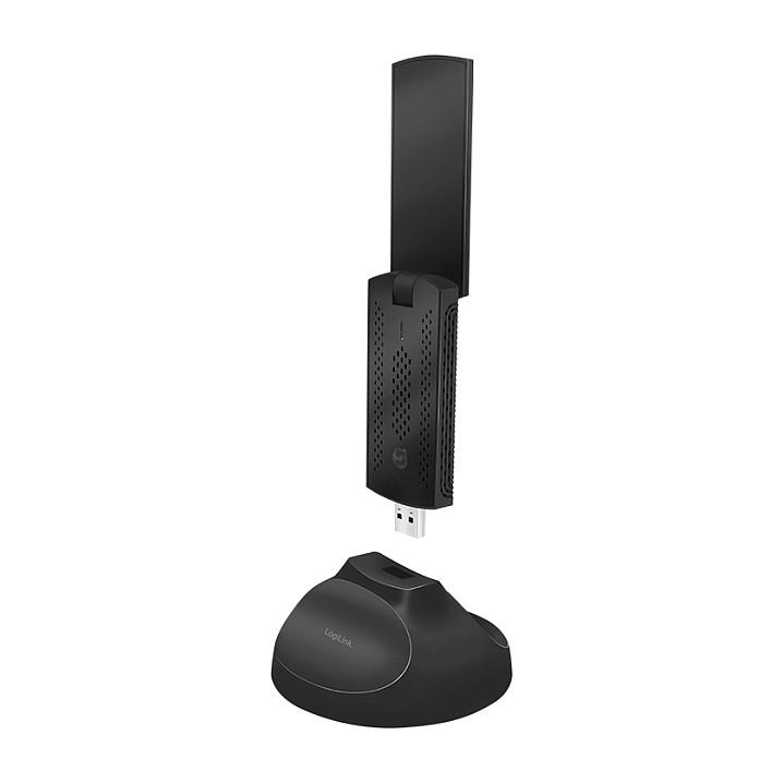 Kartë e Rrjetit LogiLink WL0247, USB 3.0, WiFi 5, 802.11ac, deri 1900Mbps - Zezë - 1