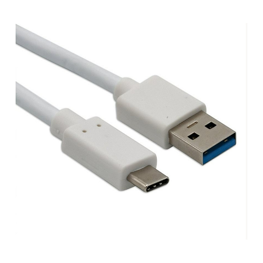 Kabllo USB Helos 181543 / USB-A në USB-C / 1m / USB 3.2 Gen 2 / 10Gbps - Bardhë
