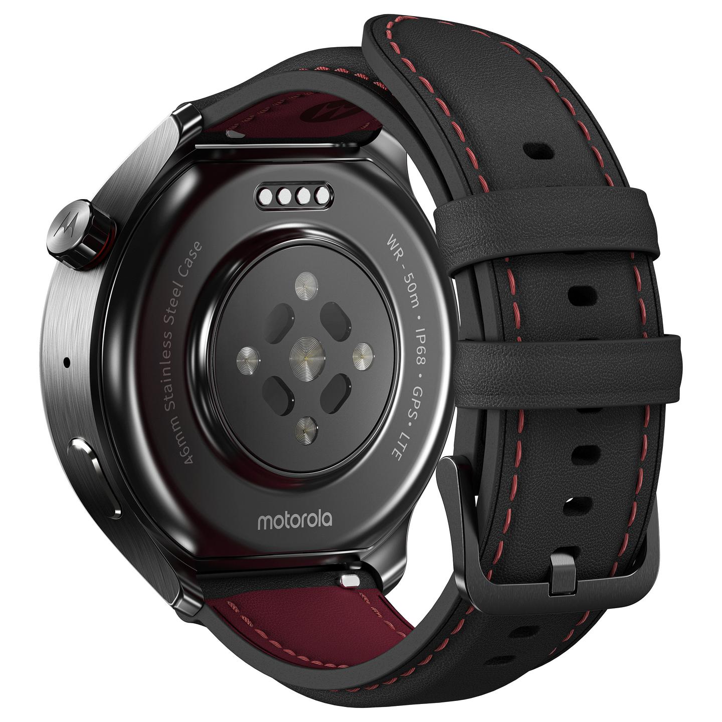 Orë e Mençur Motorola moto watch ultra, 46mm, 1.5", pOLED, 2GB, 32GB, Snapdragon W5+ Gen 1, LTE, Wi-Fi, GPS - Zezë - 3