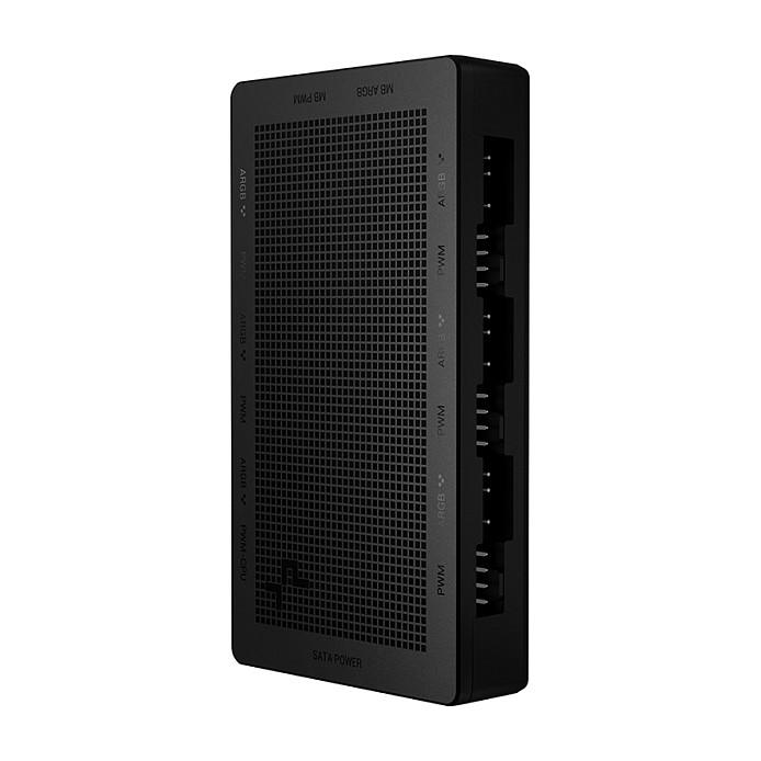 Hub DeepCool SC790 / 2-në-1 PWM + ARGB / 6×PWM 4-pin + 6×ARGB 3-pin / Magnetik / SATA – Zezë - 2