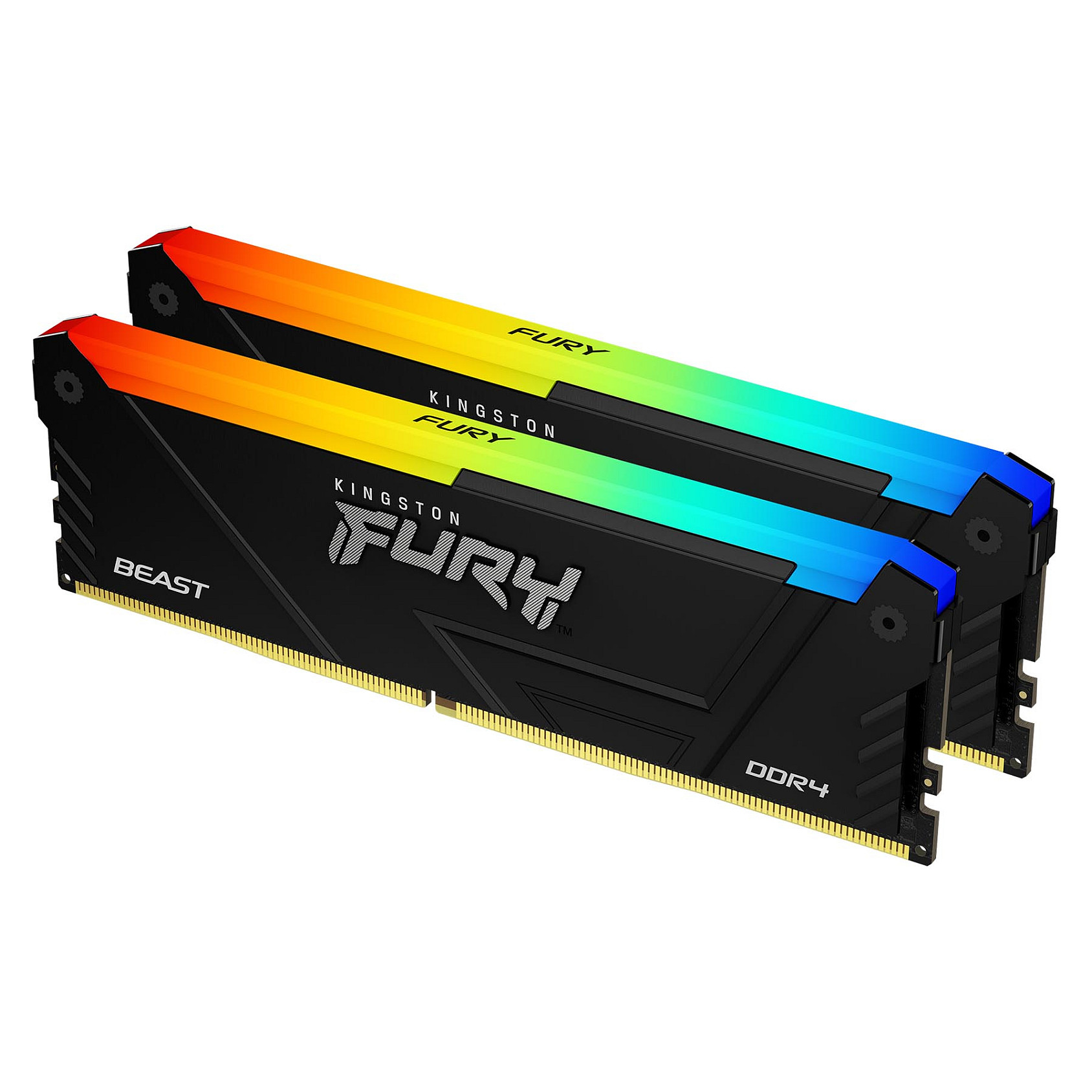 DDR4 RAM Kingston FURY Beast RGB 32GB (2x16GB) 3200MT/s CL16 DIMM Kit 1Gx8 - 1