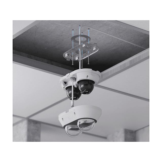 Kamerë Sigurie IP CCTV Ubiquiti UniFi AI Multi Sensor 2, 16MP, 2×8MP, 2.33x Optical Zoom, AI, IR 20m, PoE+, IP66, IK10 - Bardhë - 6
